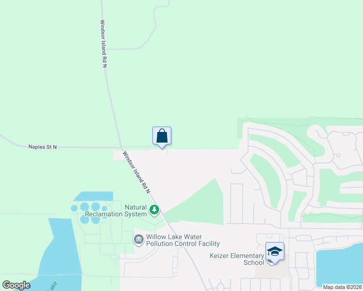 map of restaurants, bars, coffee shops, grocery stores, and more near Windsor Island Road North in Keizer