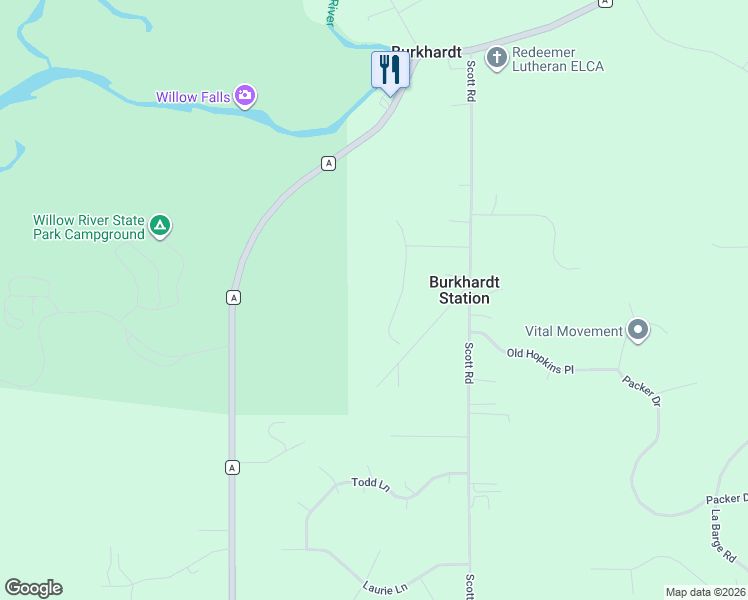 map of restaurants, bars, coffee shops, grocery stores, and more near 1060 Scott Road in Hudson
