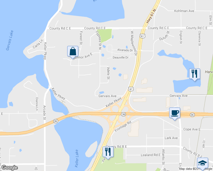 map of restaurants, bars, coffee shops, grocery stores, and more near 1026 Sextant Avenue in Saint Paul