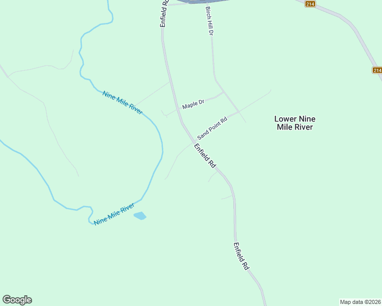map of restaurants, bars, coffee shops, grocery stores, and more near 1279 Enfield Road in Nine Mile River