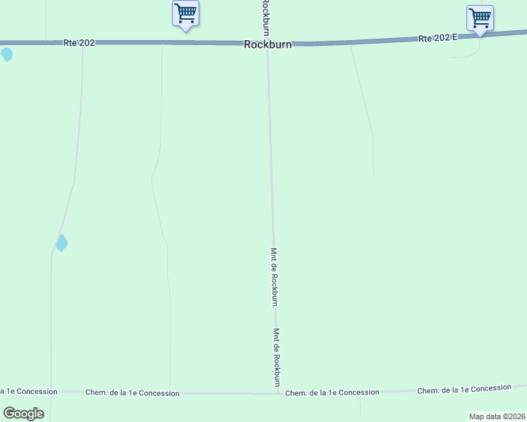 map of restaurants, bars, coffee shops, grocery stores, and more near 2638 Montée de Rockburn in Hinchinbrooke