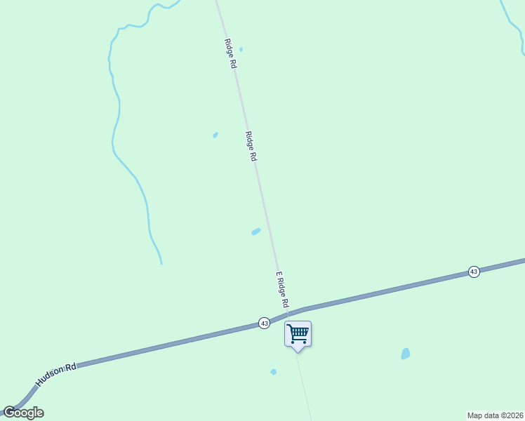 map of restaurants, bars, coffee shops, grocery stores, and more near 6 Ridge Road in Corinth