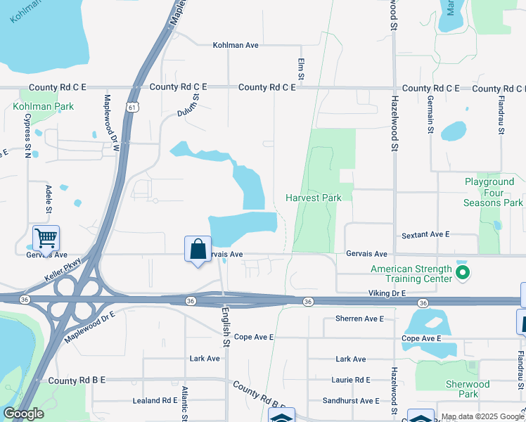 map of restaurants, bars, coffee shops, grocery stores, and more near in Saint Paul