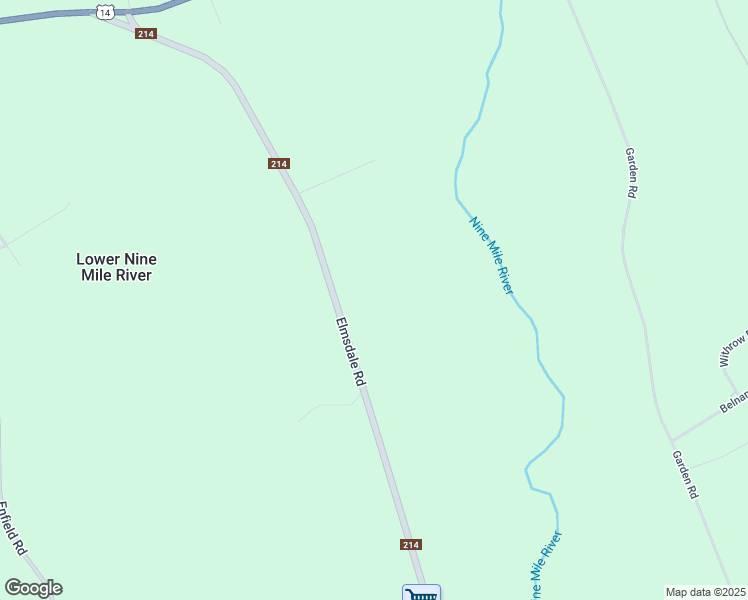 map of restaurants, bars, coffee shops, grocery stores, and more near Highway 214 in East Hants