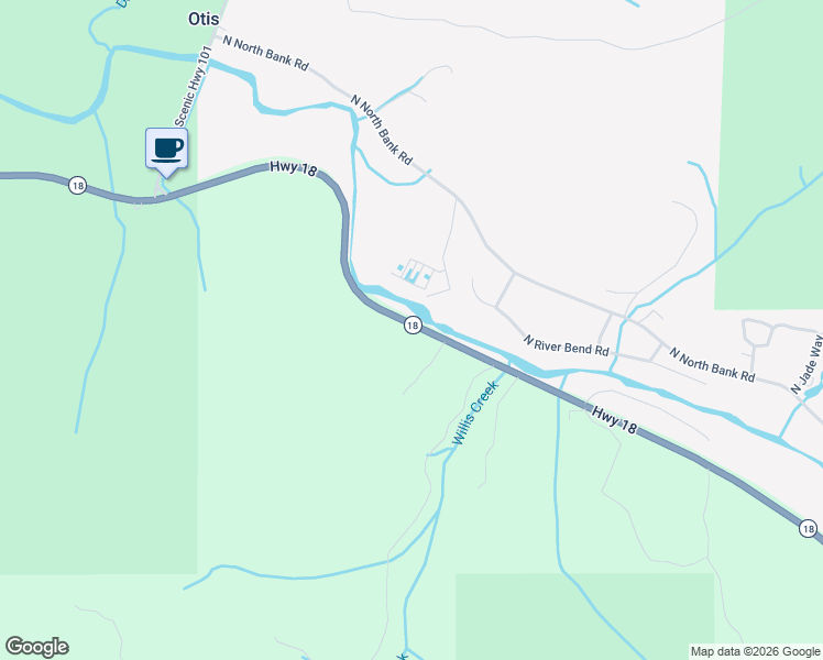 map of restaurants, bars, coffee shops, grocery stores, and more near 1986 Salmon River Highway in Otis