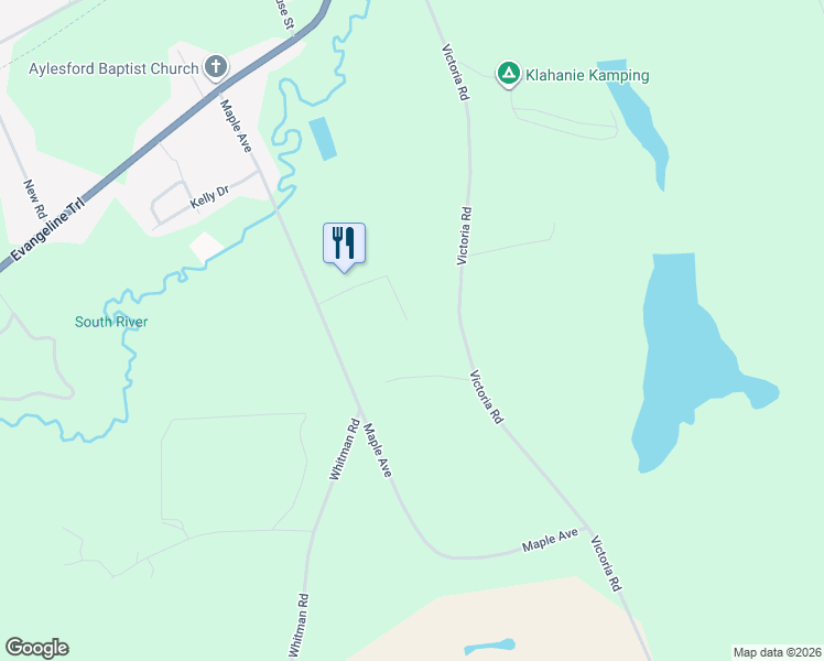 map of restaurants, bars, coffee shops, grocery stores, and more near 1129 Percy Court in Kings County