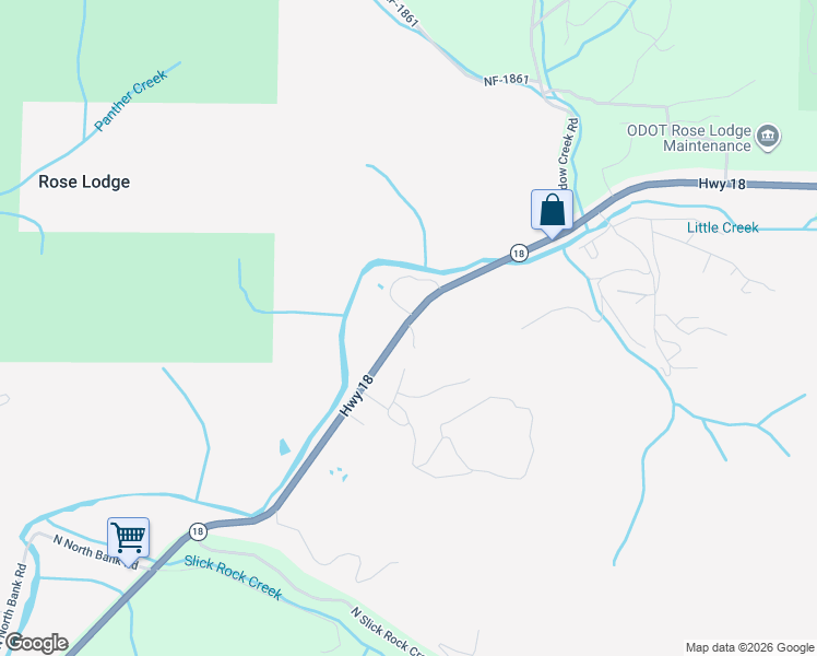 map of restaurants, bars, coffee shops, grocery stores, and more near 6014 Salmon River Highway in Otis