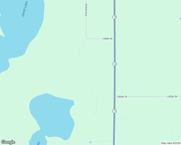 map of restaurants, bars, coffee shops, grocery stores, and more near 69316 185th Street in Dassel