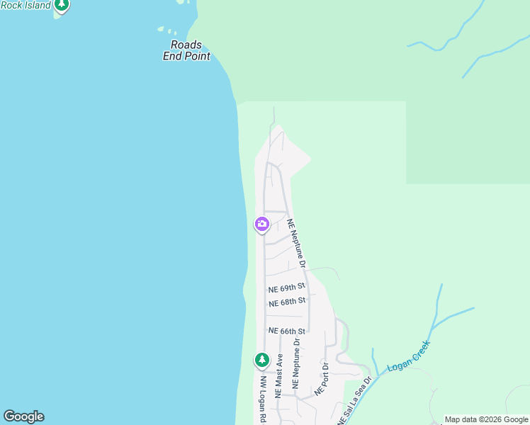 map of restaurants, bars, coffee shops, grocery stores, and more near 7398 Logan Road in Lincoln City