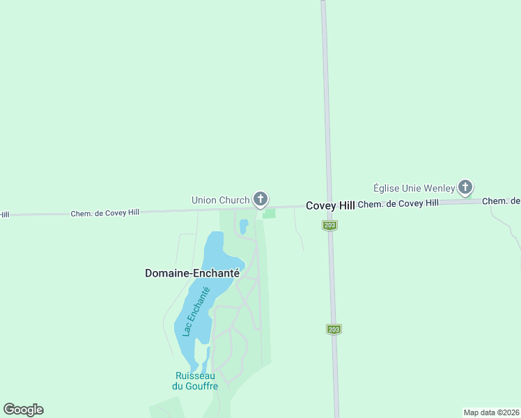 map of restaurants, bars, coffee shops, grocery stores, and more near 470 Chemin de Covey Hill in Havelock