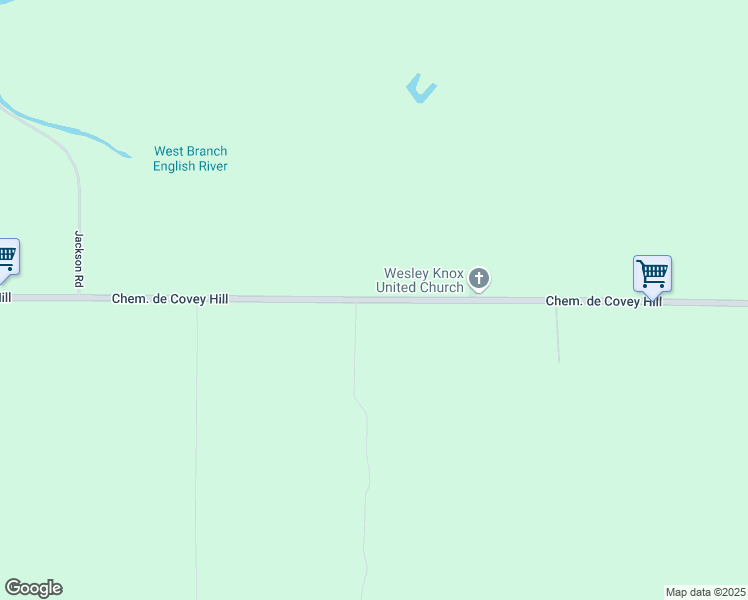 map of restaurants, bars, coffee shops, grocery stores, and more near Chemin de Covey Hill in Hemmingford