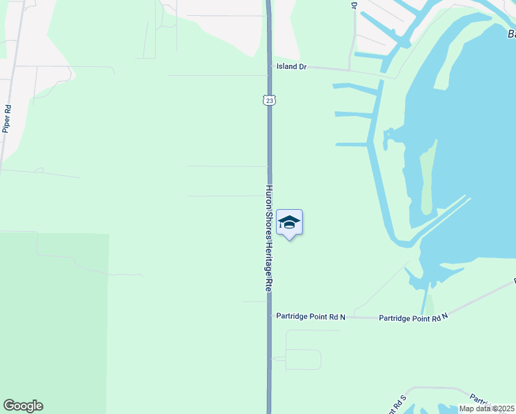 map of restaurants, bars, coffee shops, grocery stores, and more near 3486 U.S. 23 in Alpena