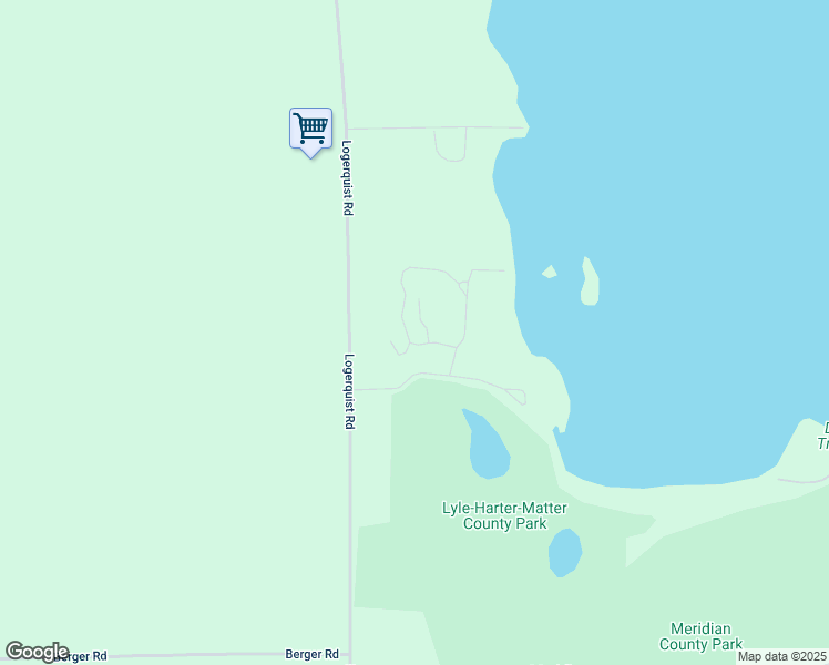 map of restaurants, bars, coffee shops, grocery stores, and more near 1702 Forest Ridge Road in Baileys Harbor
