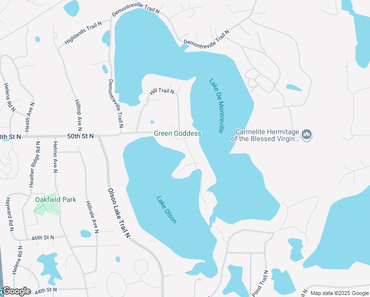 map of restaurants, bars, coffee shops, grocery stores, and more near 8123 Hill Trail North in Lake Elmo