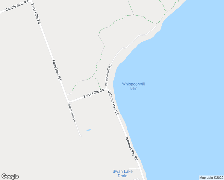 map of restaurants, bars, coffee shops, grocery stores, and more near 330 Isthmus Bay Road in Lion's Head