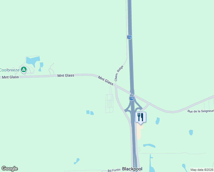 map of restaurants, bars, coffee shops, grocery stores, and more near 113 Montée Glass in Saint-Bernard-de-Lacolle