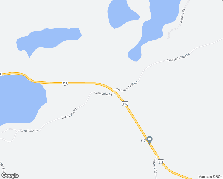 map of restaurants, bars, coffee shops, grocery stores, and more near 16828 Ontario 118 in Haliburton County