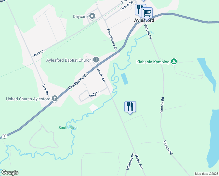 map of restaurants, bars, coffee shops, grocery stores, and more near 1008 Kelly Drive in Aylesford