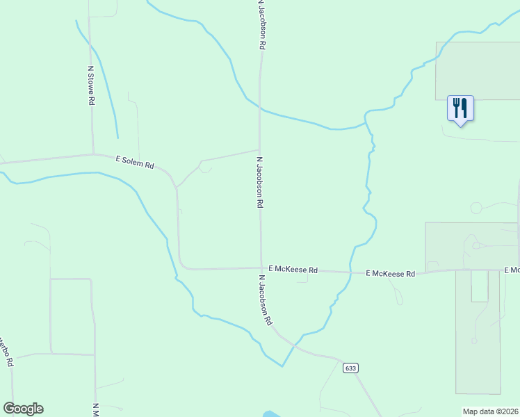 map of restaurants, bars, coffee shops, grocery stores, and more near 3119 North Jacobson Road in Suttons Bay