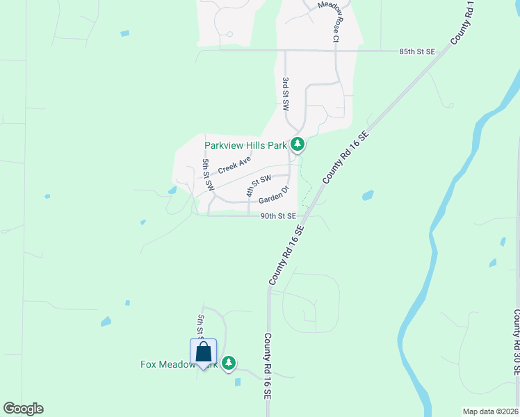 map of restaurants, bars, coffee shops, grocery stores, and more near 4260 90th Street Southeast in Delano