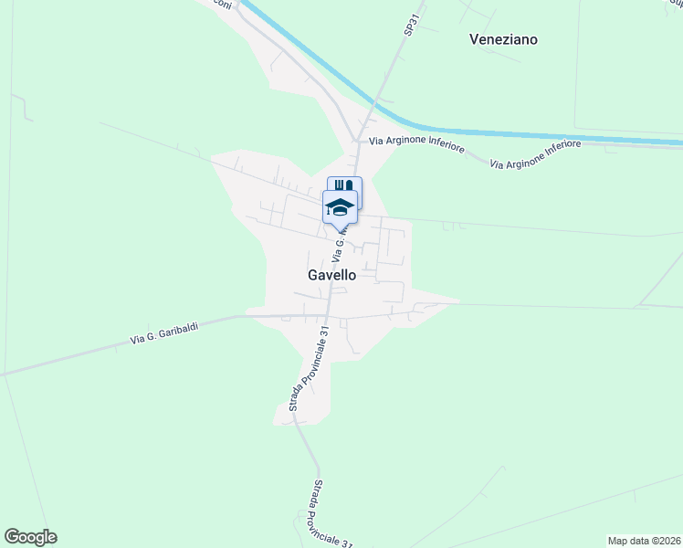 map of restaurants, bars, coffee shops, grocery stores, and more near 5 Via A. Ballotta in Gavello
