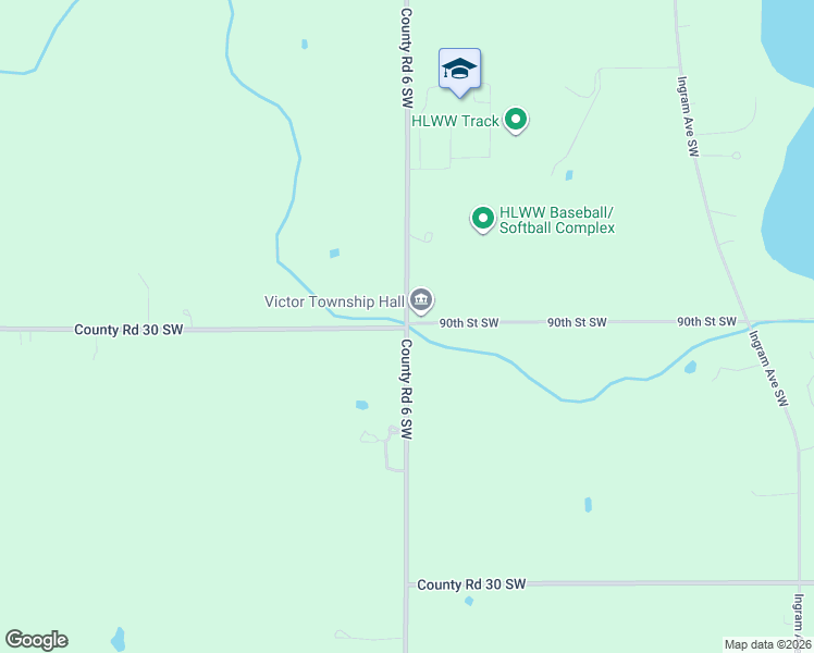 map of restaurants, bars, coffee shops, grocery stores, and more near 8700 County Road 6 Southwest in Howard Lake