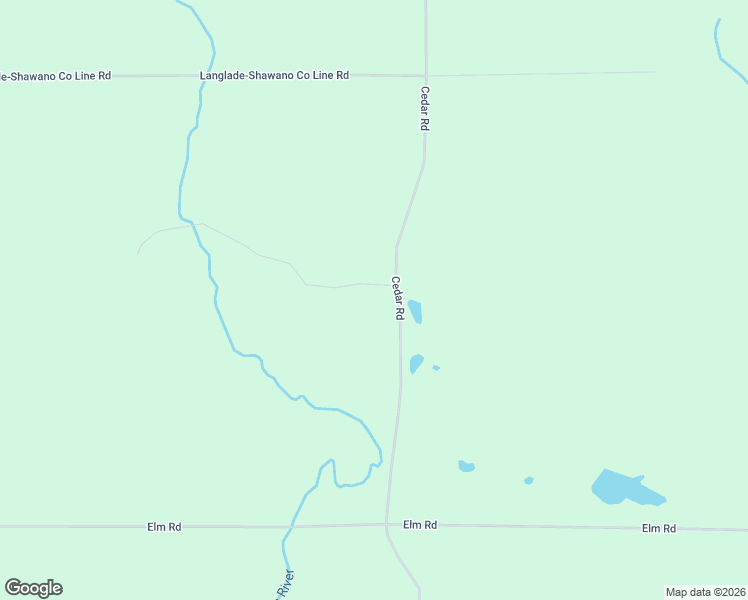 map of restaurants, bars, coffee shops, grocery stores, and more near Cedar Road in Birnamwood