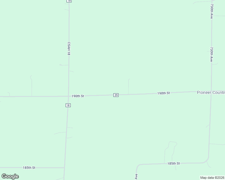 map of restaurants, bars, coffee shops, grocery stores, and more near 72306 190th Street in Dassel