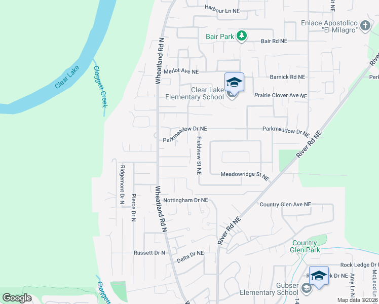 map of restaurants, bars, coffee shops, grocery stores, and more near 7250 Parkplace Court Northeast in Keizer