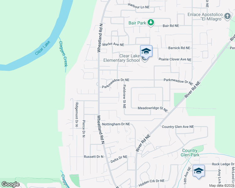 map of restaurants, bars, coffee shops, grocery stores, and more near 755 Farmland Lane Northeast in Keizer