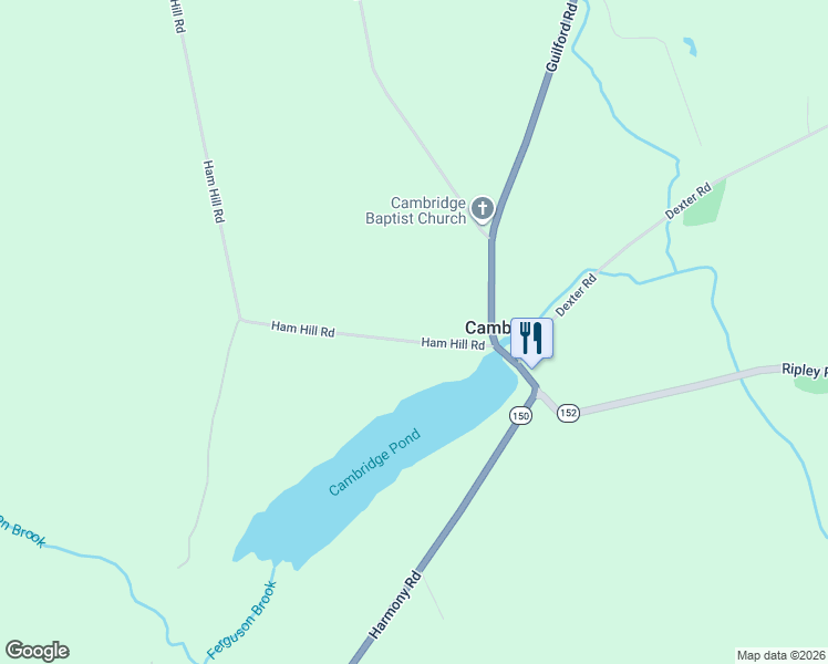 map of restaurants, bars, coffee shops, grocery stores, and more near 126 Ham Hill Road in Cambridge