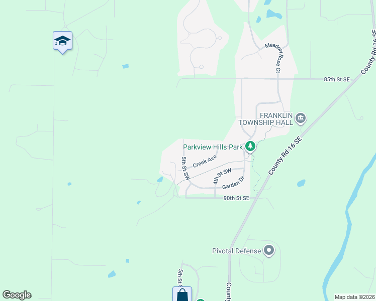 map of restaurants, bars, coffee shops, grocery stores, and more near 463 Greenway Drive in Delano