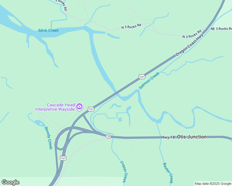 map of restaurants, bars, coffee shops, grocery stores, and more near 239 Oregon Coast Highway in Otis