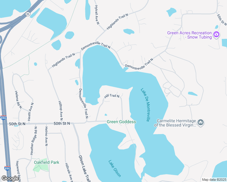 map of restaurants, bars, coffee shops, grocery stores, and more near 8012 Hill Trail North in Lake Elmo