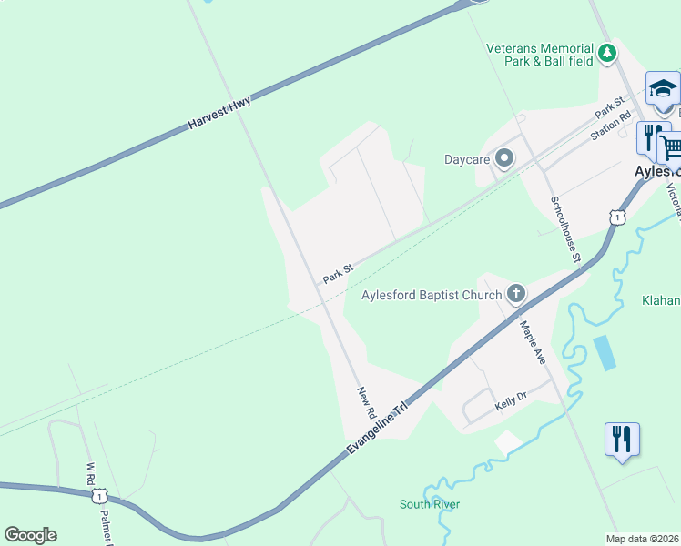 map of restaurants, bars, coffee shops, grocery stores, and more near 860 Park Street in Aylesford