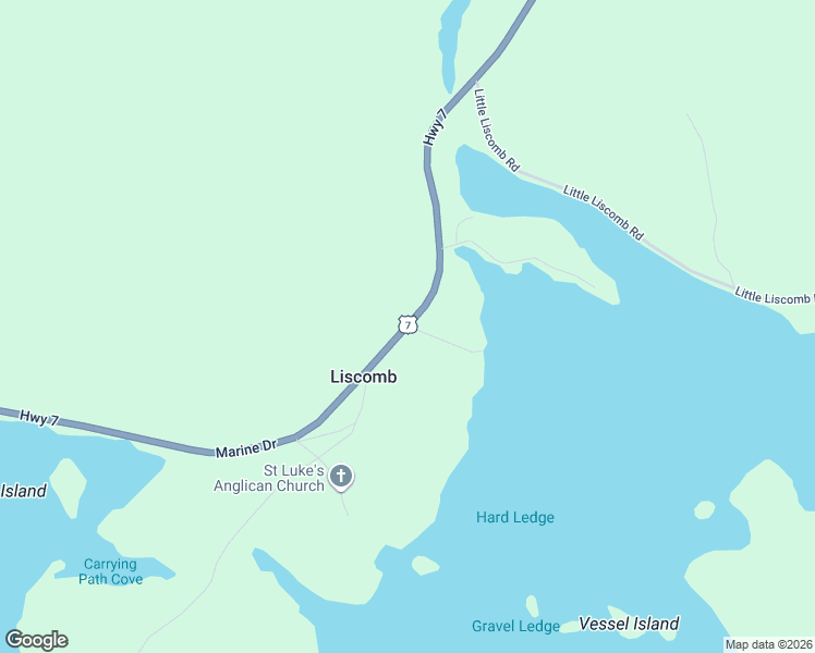 map of restaurants, bars, coffee shops, grocery stores, and more near 4994 Nova Scotia Trunk 7 in Liscomb