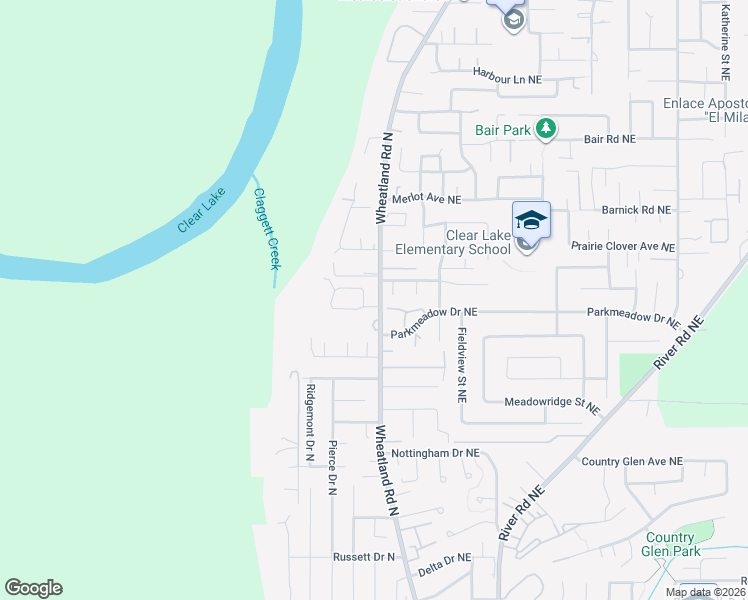 map of restaurants, bars, coffee shops, grocery stores, and more near 103 Cedar Bluff Circle North in Keizer