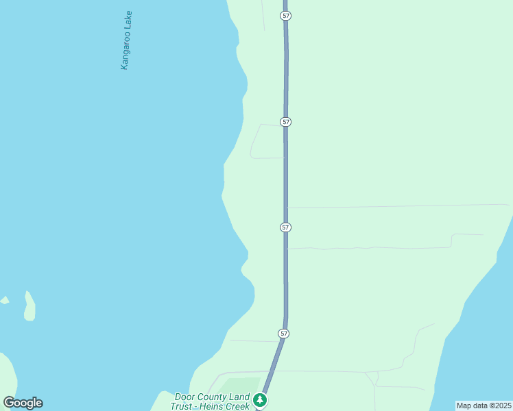 map of restaurants, bars, coffee shops, grocery stores, and more near 7301 Wisconsin 57 in Baileys Harbor