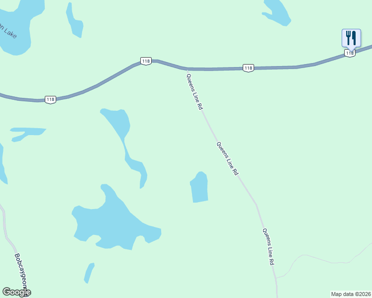 map of restaurants, bars, coffee shops, grocery stores, and more near 1975 Queens Line Road in Minden Hills