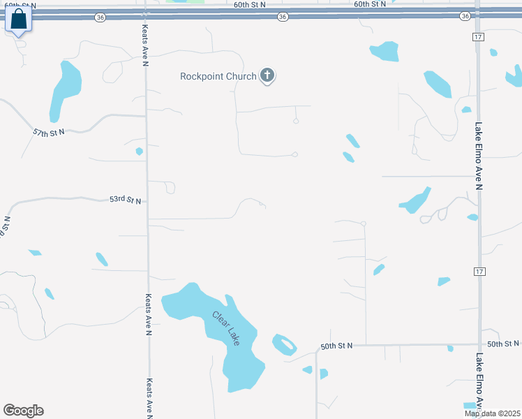 map of restaurants, bars, coffee shops, grocery stores, and more near 5415 Keats Avenue North in Lake Elmo