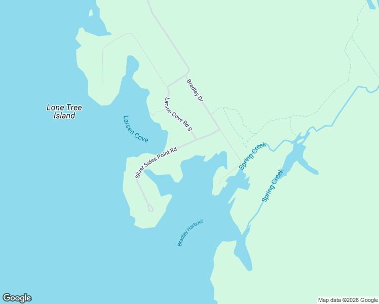 map of restaurants, bars, coffee shops, grocery stores, and more near 25 Silver Sides Point Road in Miller Lake