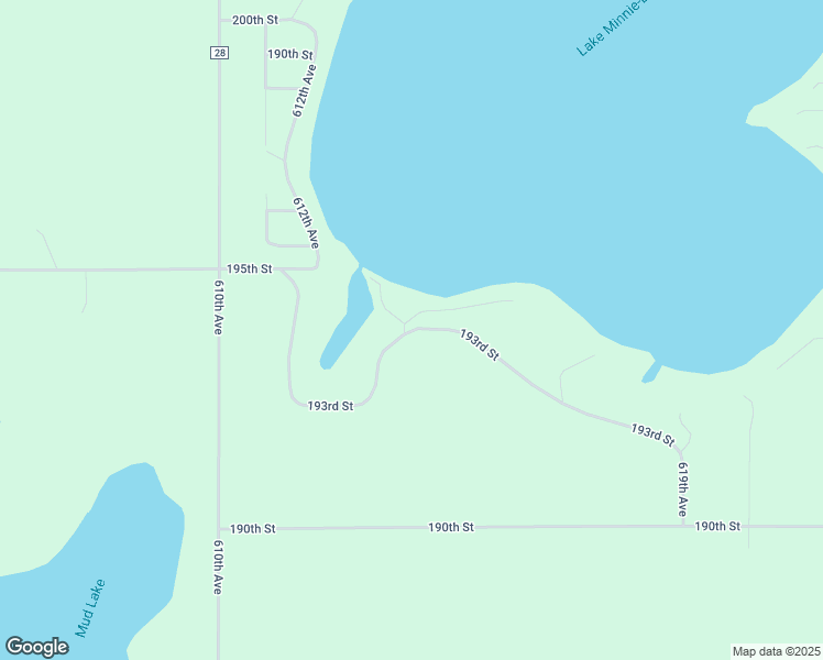 map of restaurants, bars, coffee shops, grocery stores, and more near 61435 193rd Street in Litchfield