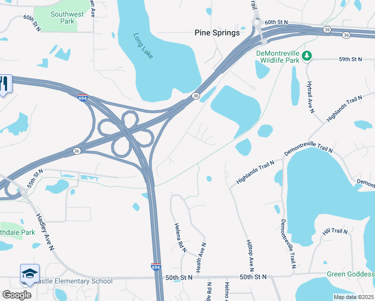 map of restaurants, bars, coffee shops, grocery stores, and more near 5580 Henna Court North in Saint Paul