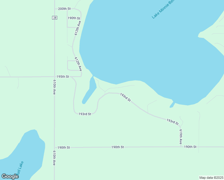 map of restaurants, bars, coffee shops, grocery stores, and more near 61435 193rd Street in Litchfield