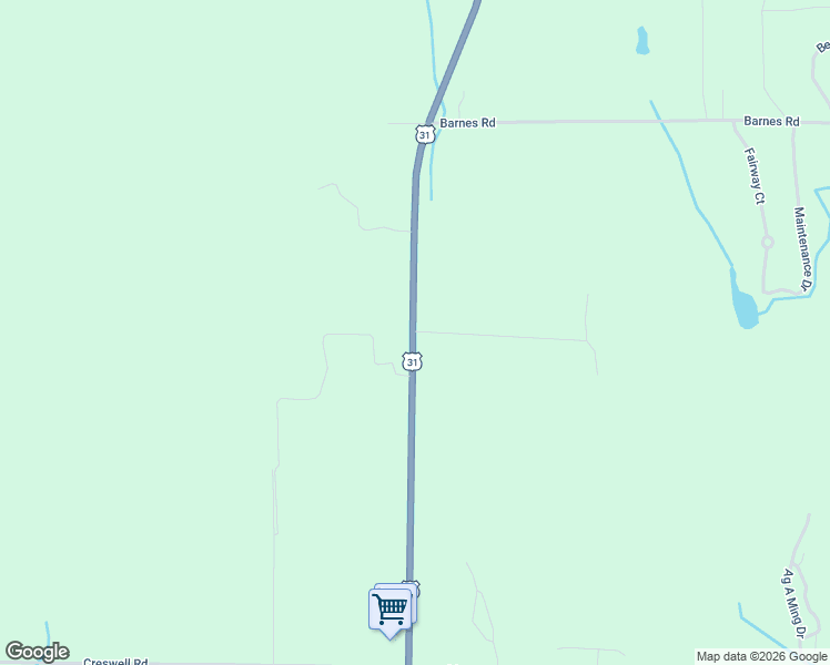 map of restaurants, bars, coffee shops, grocery stores, and more near 12999 Stone Circle Drive in Kewadin