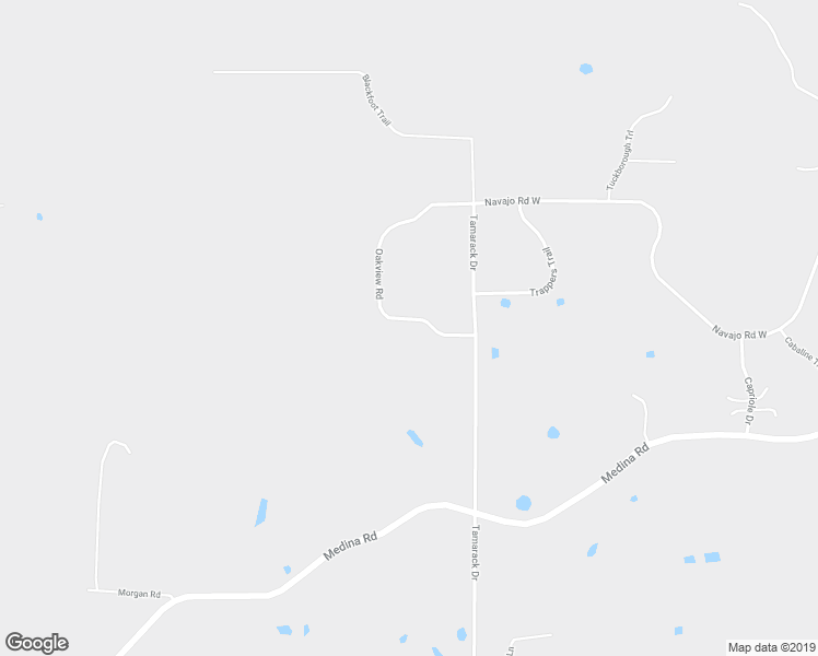 map of restaurants, bars, coffee shops, grocery stores, and more near 1205 Oakview Road in Long Lake