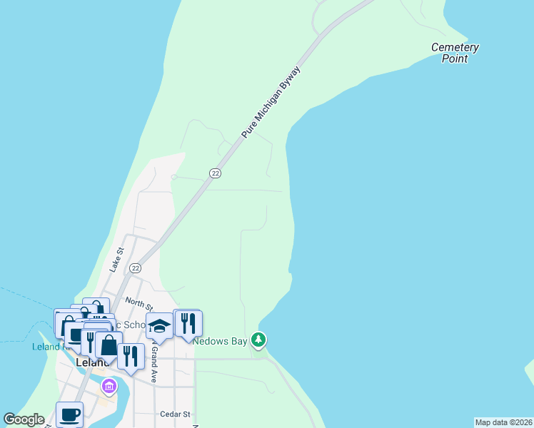 map of restaurants, bars, coffee shops, grocery stores, and more near 594 Terrace Court in Leland