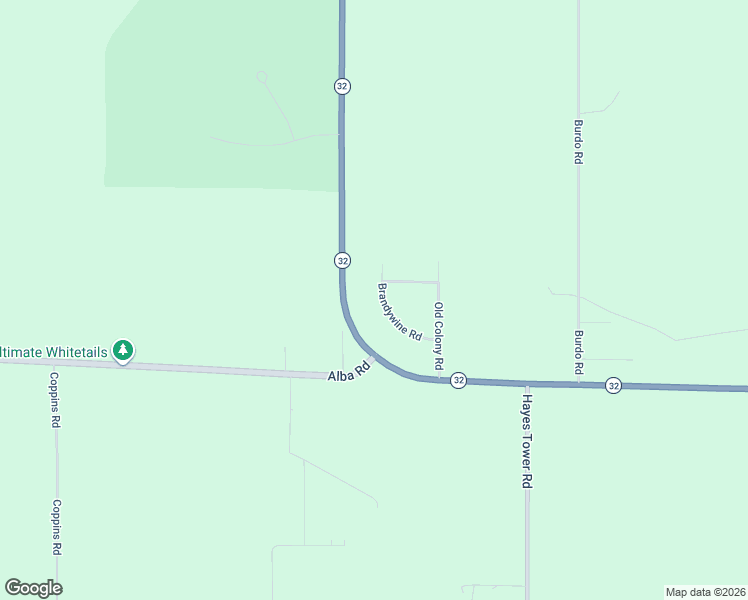 map of restaurants, bars, coffee shops, grocery stores, and more near 226 Brandywine Road in Gaylord