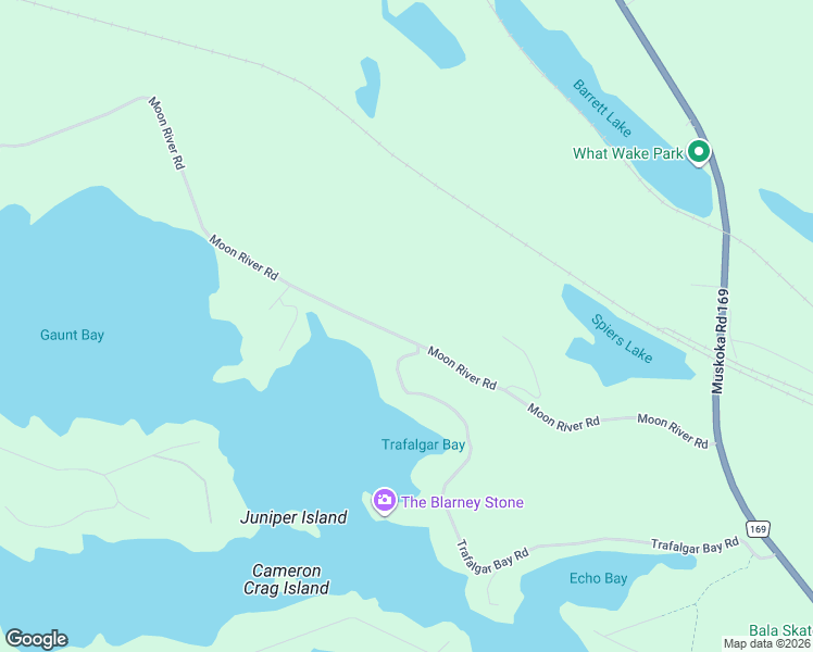 map of restaurants, bars, coffee shops, grocery stores, and more near 1116 Moon River Road in MacTier