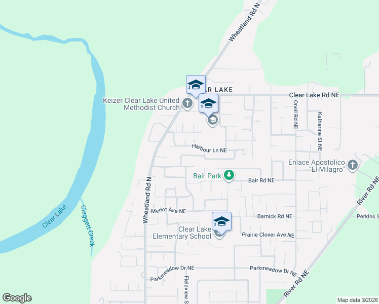 map of restaurants, bars, coffee shops, grocery stores, and more near 959 Stonebridge Avenue Northeast in Keizer